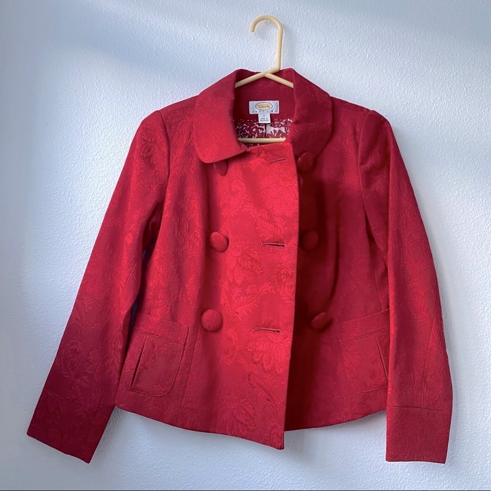 132. NWT Talbots Floral Red jacket